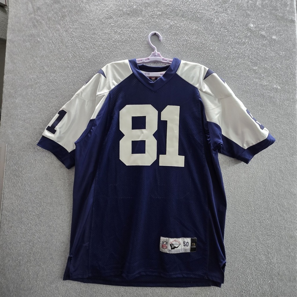 Dallas Cowboys Men Jersey 50 Blue White Colorblock Terrell Owens #81 NFL Logo